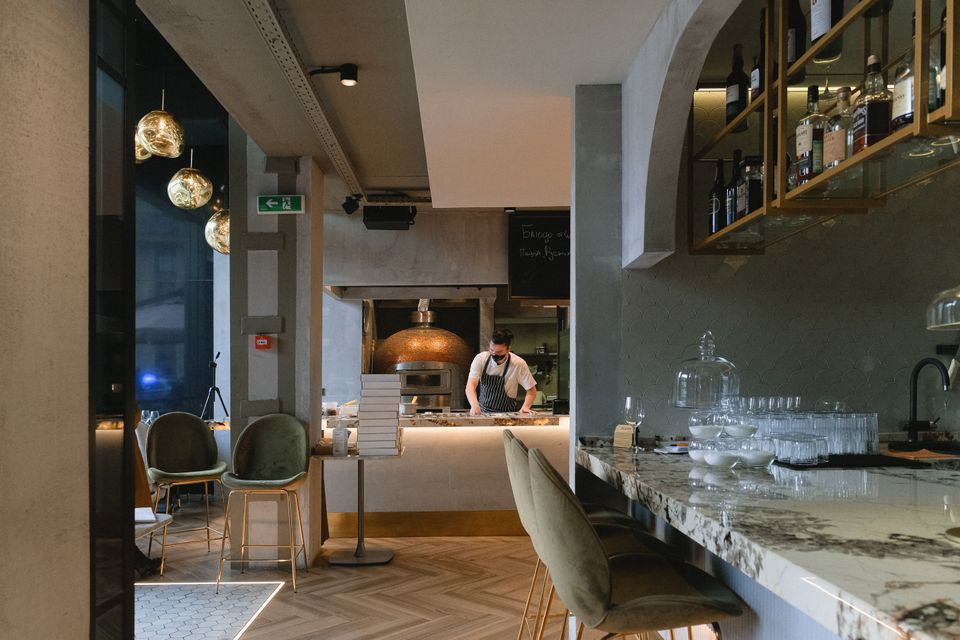El espacio de un restaurante